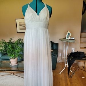 Bridesmaid dress with convertible neckline